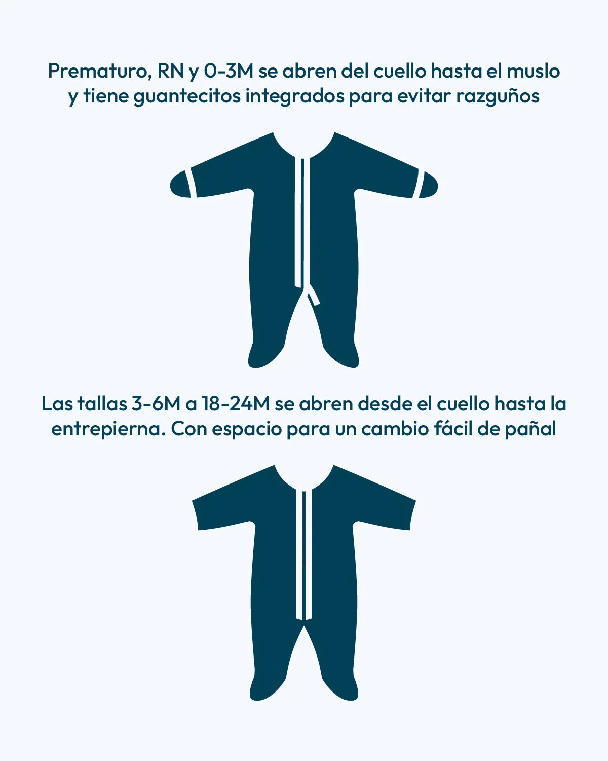 Mameluco magnético con pie