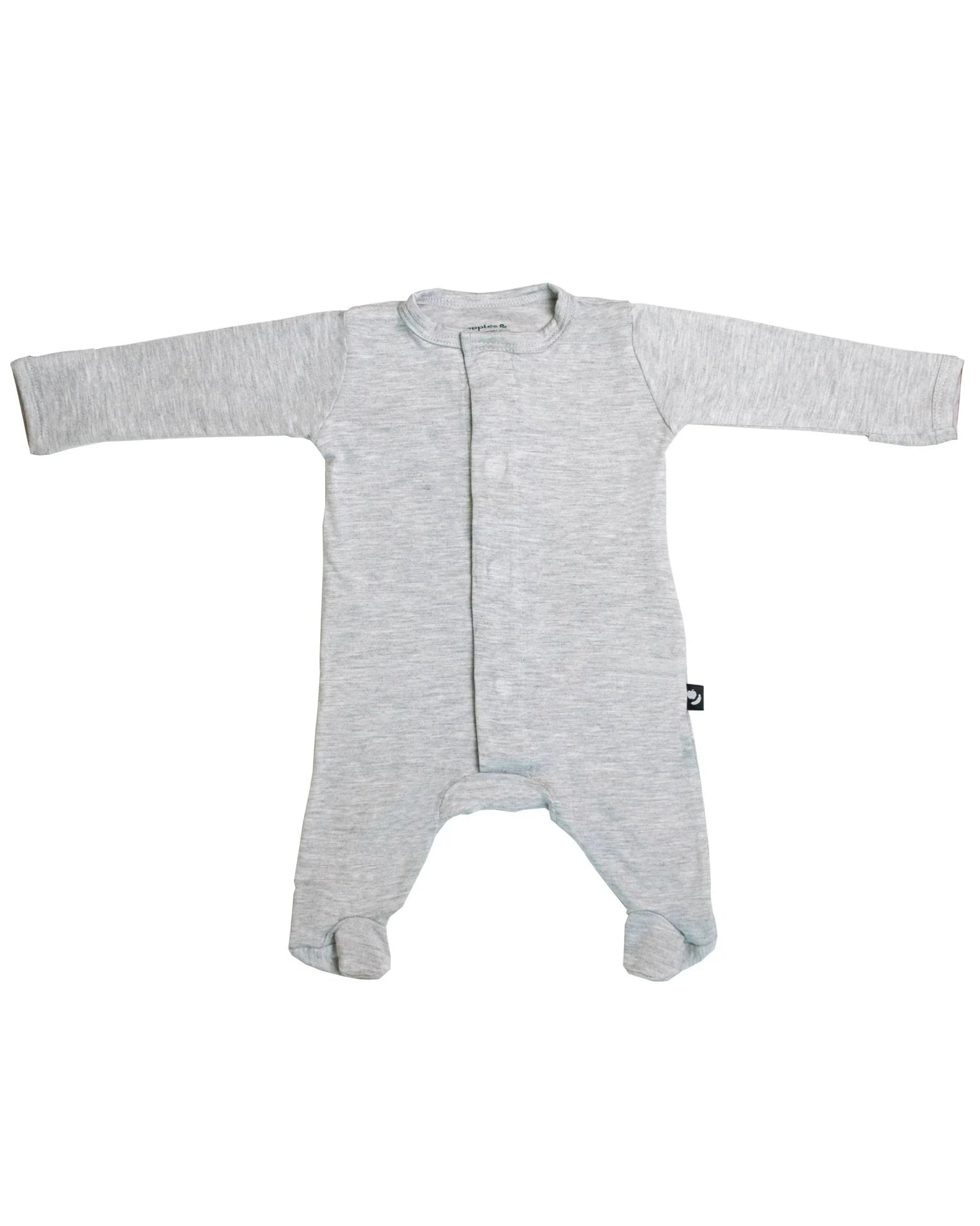 mameluco magnético con pie gris