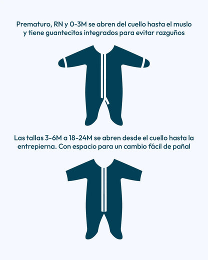 Mameluco magnético con pie