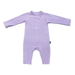 Mameluco magnético color lavanda morado sin pie, ideal para cambios