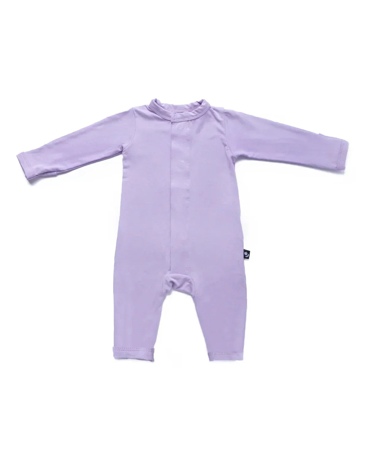 Mameluco magnético color lavanda morado sin pie, ideal para cambios