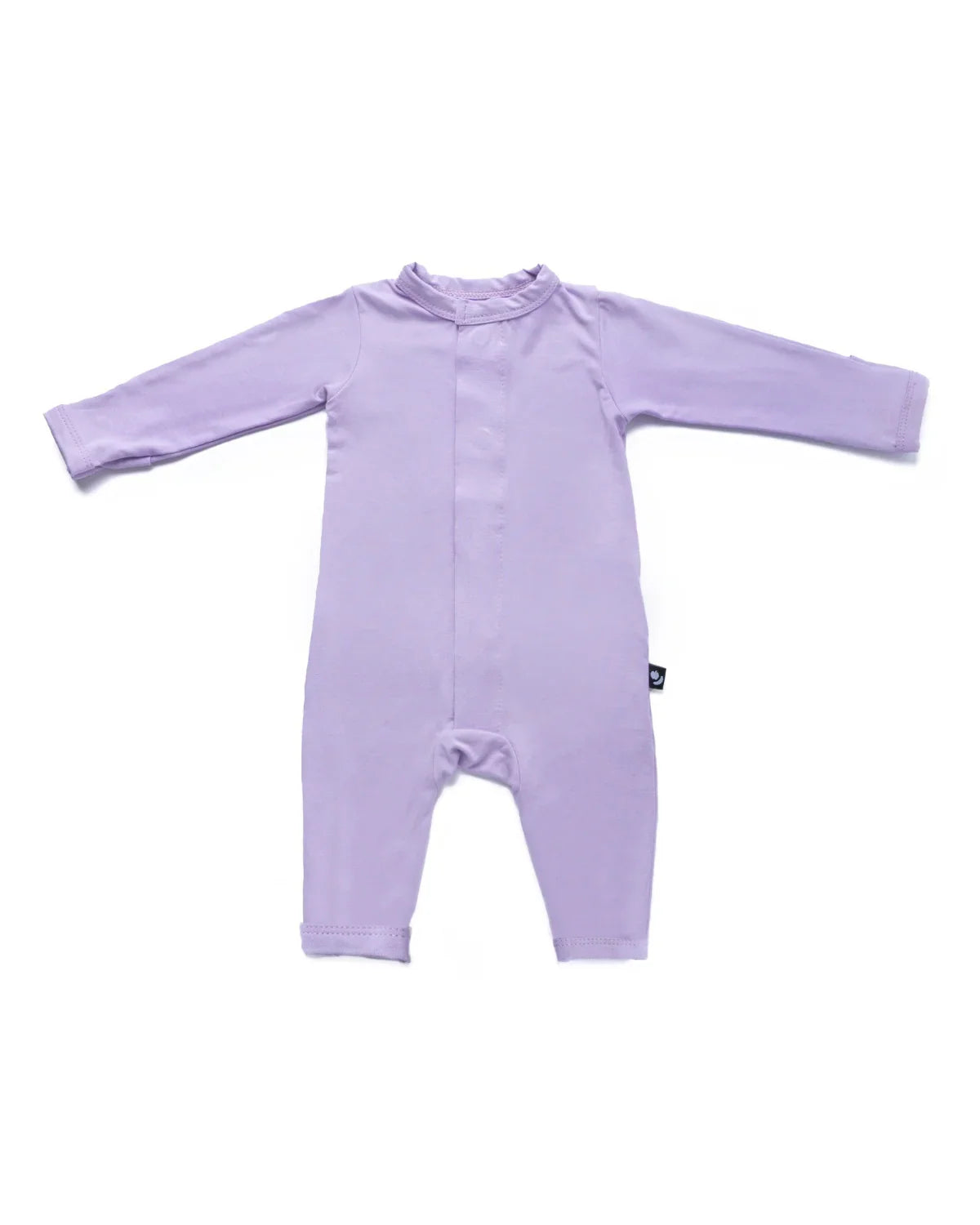 Mameluco magnético color lavanda morado sin pie, ideal para cambios
