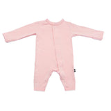 Mameluco magnetico rosa sin pie, ideal para cambios de pañal